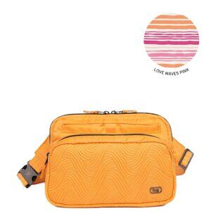 Brand New Lug Double Back Belt/Sling Bag in Peach Sorbet